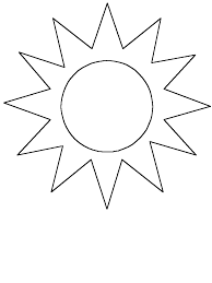 Printable Black And White Sun Clipart Best Sun Coloring Pages Moon Coloring Pages Sun Outline