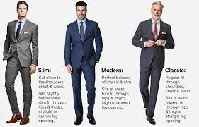 Slim fits feature a clean, streamlined look in both the jacket and pants, and fit closer to the body—perfect for regular and slim builds. Different Fit For Your Suit Suityourself