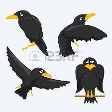 Krahe Silhouetten Auf Den Weissen Hintergrund Krahe Illustration Silhouette