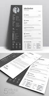 Firstly, it allows you to spend more time polishing up the content instead of worrying about the layout and design. 50 Free Cv Resume Templates Best For 2019 Design Graphic Design Junction