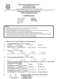 Latihan soal penilaian tengah semester (pts) ganjil bahasa inggris. Top Pdf Soal Uas Pas Mapel Bahasa Inggris Kelas 8 Smp Semester 1 K 13 Dan Ktsp 123dok Com