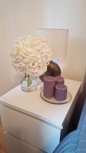 Interior Wohnen Ikea Malm Kommode Kerzen Candles Hortensien Flowers Blumen Nachttisch Lampe Malm Nachttisch Ikea Malm Kommode Malm
