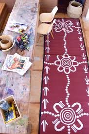 Looking For A Runner To Fit Those Long Skinny Spots In Your Home The Emu And Kangaroo Tracks Is A Handy 0 9x2 7 Making It Carpet Runner Aboriginal Plastic Rug