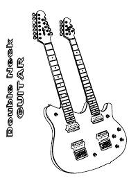 Print Coloring Image Momjunction Coloring Pages Guitar Color