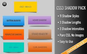 Css3 Shadow Pack Shadow Cascading Style Sheets Css