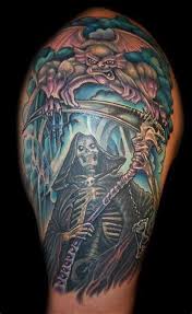 Ungrateful Don T Bite The Hand That Feeds You Quotes Image Result For Grim Reaper Half Sleeve Tattoos For Men Half Sleeve Tattoos For Guys Tattoos For Guys Tattoo Sleeve Men