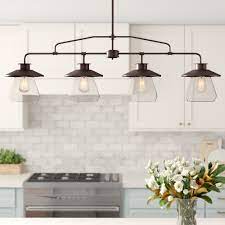 Pendant lights come in many forms, and different decorative styles can achieve similar practical effects. Ledbury 4 Light Kitchen Island Linear Pendant Reviews Joss Main