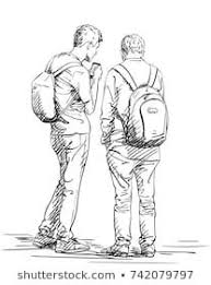 I had a request about how to draw a figure standing on tiptoe. Boy Back View Drawing Easy Novocom Top