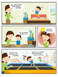 Suatu hari, sebuah masalah besar terjadi. Komik 4 Ide Aktivitas Seru Untuk Nikmati Liburan Sekolah Bareng Anak Kumparan Com