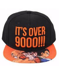 Follows the adventures of an extraordinarily strong young boy named goku as he searches for the seven dragon balls. Official Dragon Ball Z It S Over 9000 Vegeta Goku Black Snapback Cap With Printed Visor