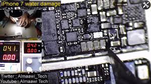 اصلاح ايفون 7 سقط في ماء Fix Water Damage Iphone 7 Youtube