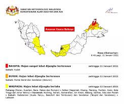 Ramalan cuaca dan keadaan cuaca: Amaran Cuaca Peringkat Merah Jingga Di Sabah Kosmo Digital
