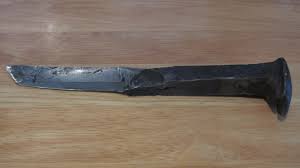 We hope you enjoy the video! I Made A Knife From A Railroad Spike With A Piece Of Railroad Track Forge Welded Onto It As The Cutting Edge Blacksmith