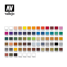 Set of 8 game color wash references. Vallejo Cases Game Color
