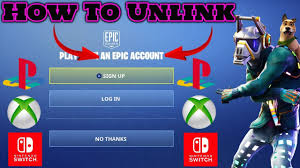 How To Unlink Epic Games Account Ps4 Xbox Switch Nov18 Update Youtube
