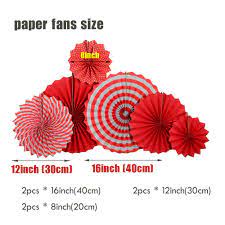 Popular chinese new year decorations and their symbolism chun lian (spring couplets). Diy 6pcs Red Yellow Set Hanging Paper Fans For Chinese New Year Party Decoration Anniversary Kids Event Decor Paper Crafts Fan Fan Set Redset Diy Aliexpress