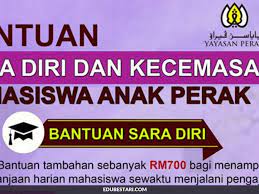Sepanjang tahun 2020 bantuan sara diri yayasanperak.gov.my. Permohonan Bantuan Sara Diri Kecemasan Mahasiswa Anak Perak Di Buka