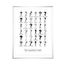 Check spelling or type a new query. Amazon Com 36 Question Marks Punctuation Print 60 Colours 5 Sizes Fonts Poster Graphic Design Typefaces Handmade Products