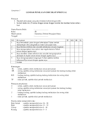 Ia selalu mengandalkan keterampilannya sendiri. Doc Lembar Penilaian Diri Sikap Spiritual Novan Andriann Academia Edu