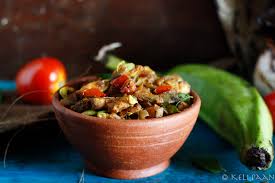 This recipe gives you a good combination of health and. Raw Banana Stir Fry Indian Flavours Keli Paan