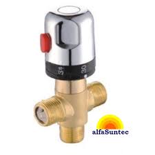 This is my second radiant setup and i decided to go simpler than my last house and use 3way thermostatic valves instead of the expensive electronic mixing valves. 3 Way Thermostatic Mixing Valve G 1 2 Alfa Pool Solutions