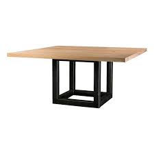 Table carree bois massif pied mikado 150 cm melbourne tables a manger pier import. Table Carree Sanary En Chene Pieds Cube For Me Lab