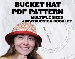 Reversible Bucket Hat Printable PDF Pattern Digital Download