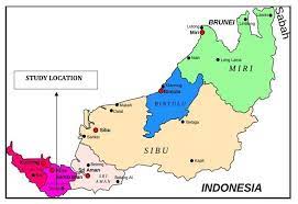 Catalog record only shows administrative divisions by regions. Map Of Sarawak Indicating Serian District Of Samarahan Division Download Scientific Diagram