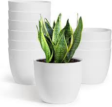 First, download my free diy plant pot with tiles svg/dxf/pdf, design #300, from my free resource library. Amazon Com T4u Self Watering Planters Plastic 6 Inch White Set Of 10 Plant Flower Pot Modern Decorative Seeding Nursery Pots Outdoor Indoor Garden For All House Plants Flowers Herbs African Violets Home