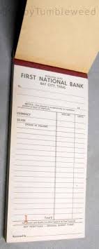 Vintage First National Bank Texas Carbonized Deposit 50 Slips Vintage Firstnational Bank Texas Carbonized Deposit 50 Sli Booklet Paper Paper Pads Booklet