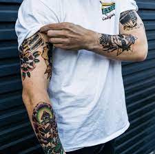 These Tattoos Are All Semi Permanent And Available Now Our Products Help You To Trial Your Sleeve Tattoos Girls With Sleeve Tattoos Traditional Tattoo Sleeve