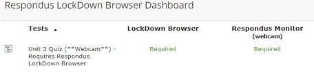 For example, when taking a test using the lockdown browser, students cannot students working on their own machines are prompted to install the lockdown browser when they try to take a locked test or quiz. How To Make Respondus Lockdown Browser And Monitor Required For Tests In Blackboard Information Technology Services