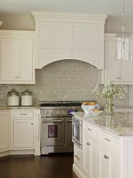 Fresh Grey Subway Tile Backsplash Kitchen With The White Shaker Cabinets Small Room Decorating Ideas