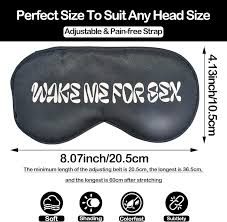 Wake Me for Sex Sleep Eye Masks - Adjustable Silk Blindfolds for Adults | 4  PCS in Black Pink Navy Red - Perfect for Play & Relaxation | Buy Now in  International | GoSupps.com