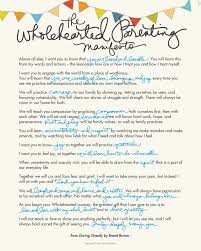 Does your home have a parenting manifesto? Pdf Parenting Manifesto Brene Brown