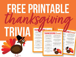 Everyone will love this fun facts thanksgiving quiz! Thanksgiving Trivia Free Printable The Inspiration Board