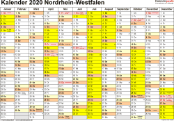 Halbjahreskalender 2021 kalender 2021 zum ausdrucken kostenlos : Kalender 2020 Nrw Ferien Feiertage Excel Vorlagen