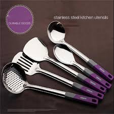Check spelling or type a new query. Buy 5 Pcs Stainless Steel Kitchen Utensils Handle Kitchen Tools Set Rice Spoon At Affordable Prices Free Shipping Real Reviews With Photos Joom