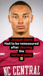 🤯Joaquin Davis is a wide receiver for North Carolina Central University  (NCCU), standing at 6’4” and weighing 195 pounds. He’s been with the team  since 2020 and had a standout 2024 season, racking up ...