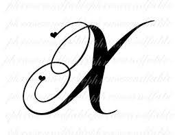 Popular boys name start with x ; Letter X Hearts 294 Digital Download Alphabet Initial Name Etsy Lettering Fancy Letters X Tattoo