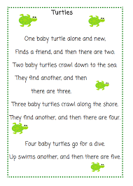 Click Here For Your Free Copy I Am Teaching My Little Ones About Sea Turtles This Week I Found This C Preschool Poems Kindergarten Poems Preschool Songs
