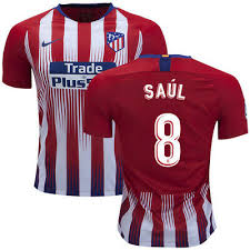 See more ideas about soccer jersey, atlético madrid, soccer. Nike Atletico Madrid Saul 8 Gr L Atletico Madrid Home Trikot Saul Neu Ovp Ebay