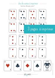 Vous imprimer donc une seule face et vous composer ensuite la carte en collant les 2 parties l'une contre. Jeu De 54 Cartes A Imprimer Carte A Imprimer Carte De Jeux A Imprimer Carte Anniversaire A Imprimer