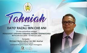 Di mana peraturan tersebut sebagai pedoman warga negara dalam kehidupan bermasyarakat. Penasihat Undang Undang Negeri Terengganu