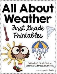 Weather Mini Unit K 1 First Grade Weather First Grade Science 1st Grade Science