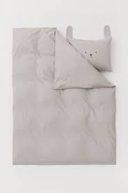 Gemusterte Bettwasche Hellgrau Kaninchen Home All H M De Paslakanset Paslakan Orngott