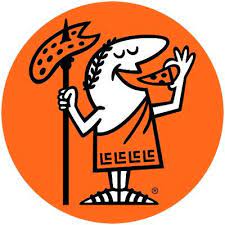 The Robe In The Little Caesars Logo Has Little Lc S On It Logo Restaurant Pizza Logo Little Ceasers