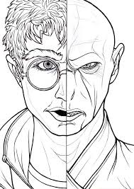 You can also color online your hermione coloring page this hermione coloring page is very popular among the hellokids fans. Harry Potter And Voldemort Face Coloring Page Free Printable Coloring Pages For Kids