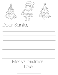 Free printable letter & envelope to and from santa claus templates ⭐ download and print for free! Dear Santa Letter Template Letter