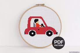 The most common cross stitch pattern car material is cotton. Gentleman Driving Car Cross Stitch Pdf Christmas Cross Stitch Free Cross Stitch Designs Cross Stitch